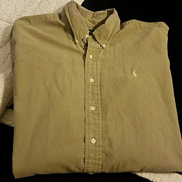 Ralph Lauren XL olive greenlong sleeve - Picture 6 of 7